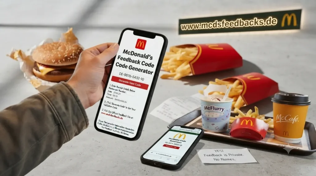 mcdonalds feedback code generator